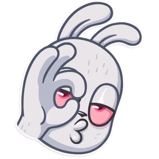 Sticker from the "Bunny" sticker pack