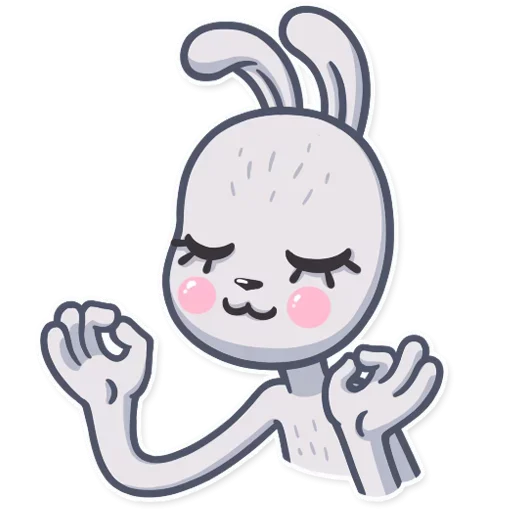 Sticker from the "Bunny" sticker pack