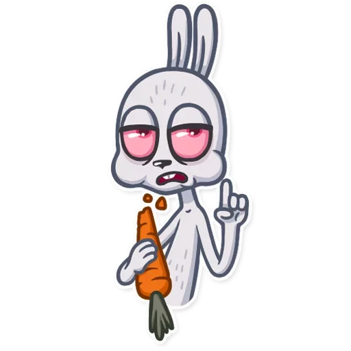 Sticker from the "Bunny" sticker pack