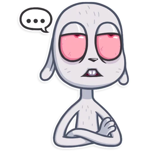 Sticker from the "Bunny" sticker pack