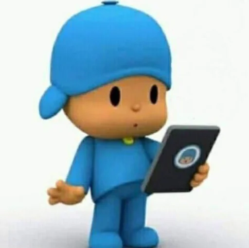 Sticker from the "Pocoyo" sticker pack