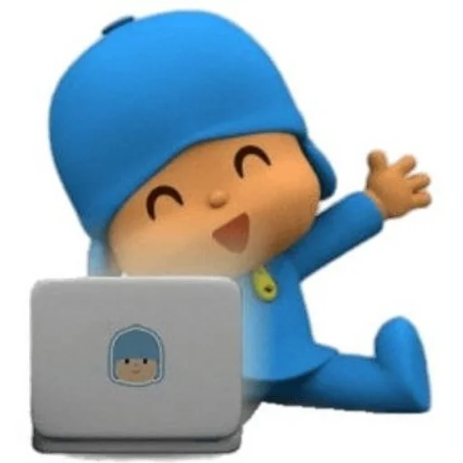 Sticker from the "Pocoyo" sticker pack