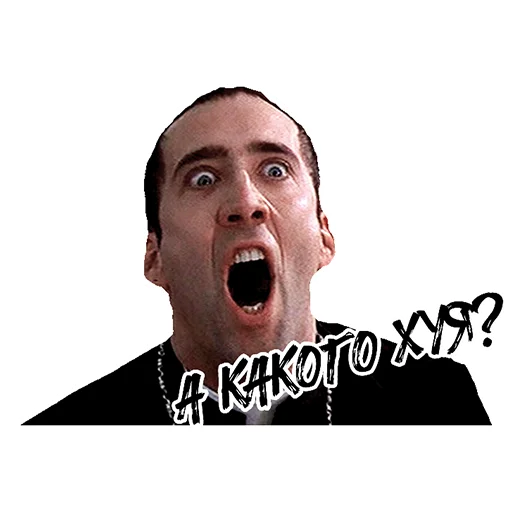 Sticker from the "Nicolas Cage" sticker pack