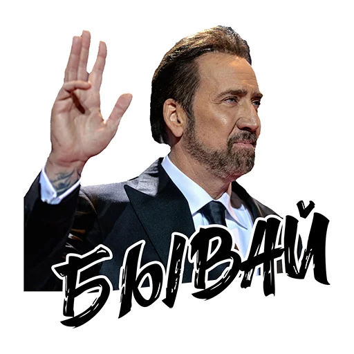 Sticker from the "Nicolas Cage" sticker pack