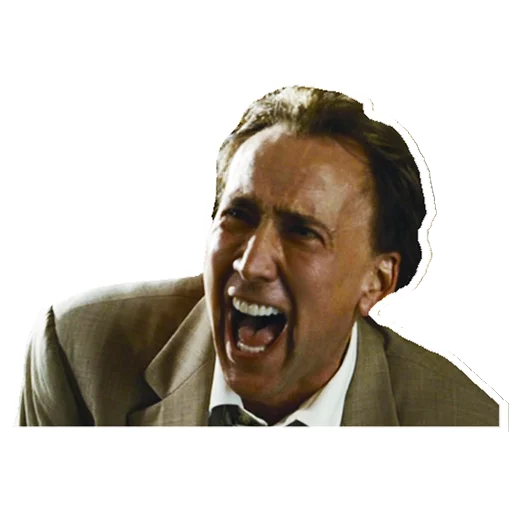 Sticker from the "Nicolas Cage" sticker pack