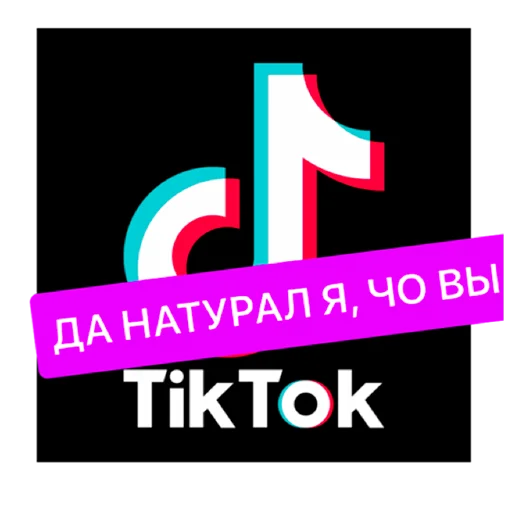 Sticker from the "тик ток из лайф" sticker pack