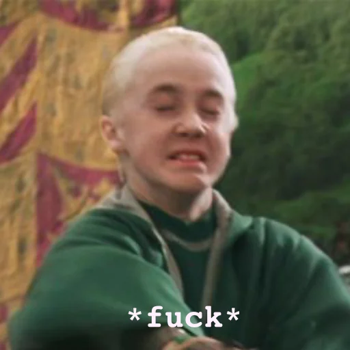 Sticker from the "Fucking Draco Malfoy" sticker pack