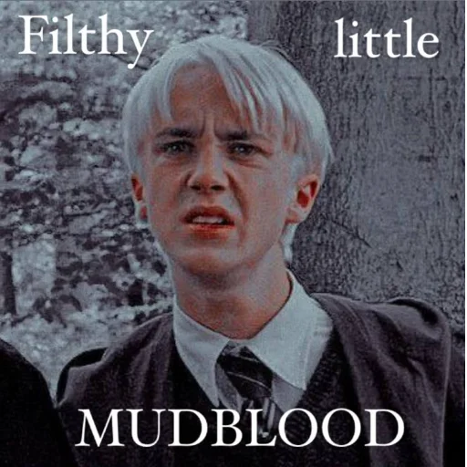 Sticker from the "Fucking Draco Malfoy" sticker pack