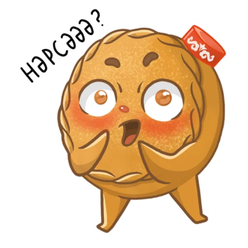 Sticker from the "Татарские пирожочки" sticker pack