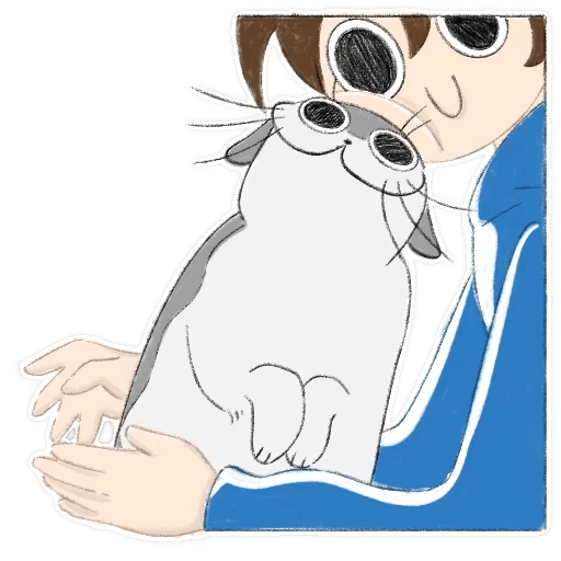 Sticker from the "Котик Кирюга" sticker pack