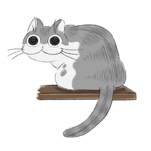 Sticker from the "Котик Кирюга" sticker pack