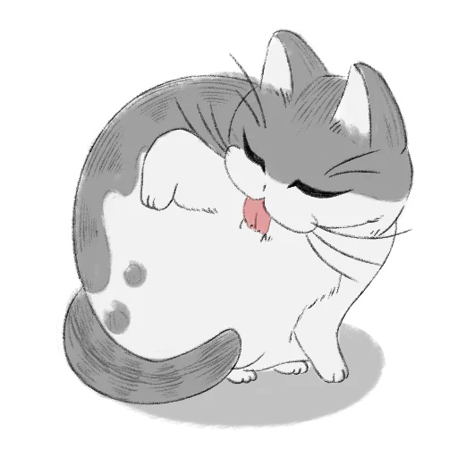 Sticker from the "Котик Кирюга" sticker pack