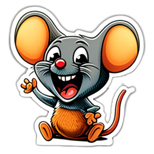 Sticker from the "Neural mouse" sticker pack