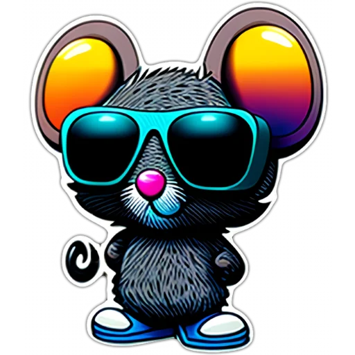 Sticker from the "Neural mouse" sticker pack