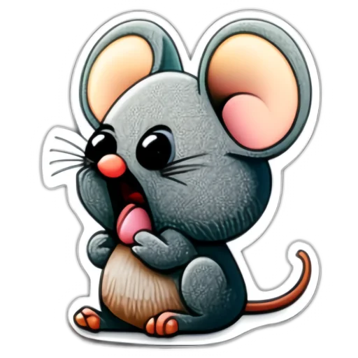 Sticker from the "Neural mouse" sticker pack