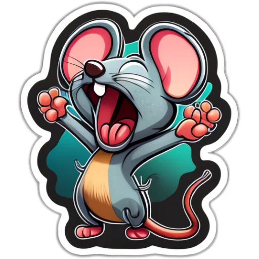 Sticker from the "Neural mouse" sticker pack