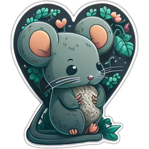 Sticker from the "Neural mouse" sticker pack