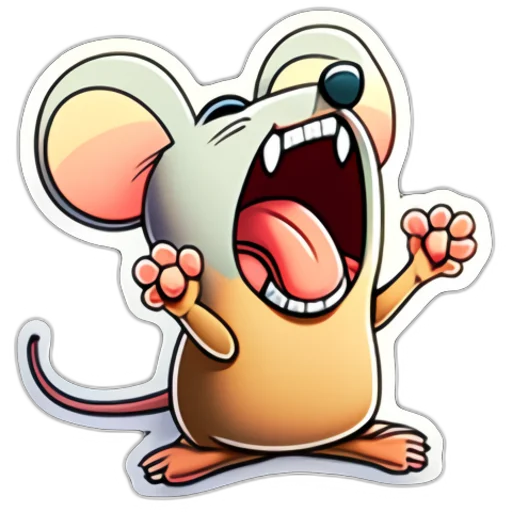 Sticker from the "Neural mouse" sticker pack