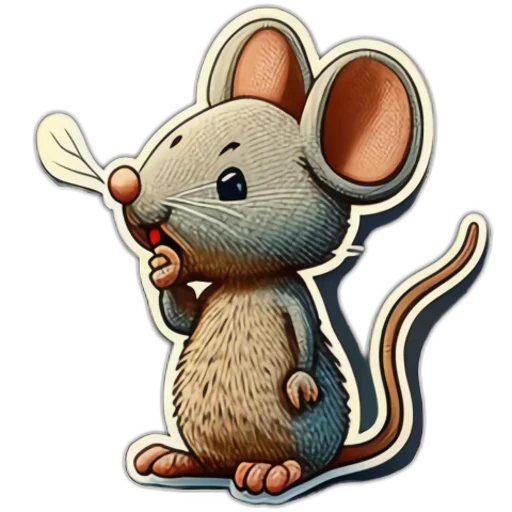 Sticker from the "Neural mouse" sticker pack