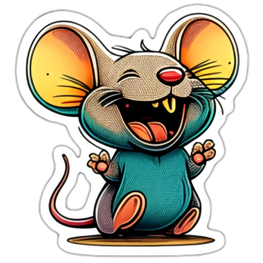 Sticker from the "Neural mouse" sticker pack