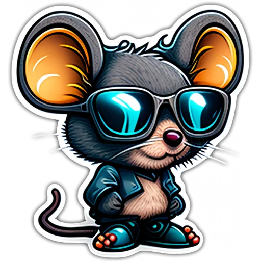 Sticker from the "Neural mouse" sticker pack