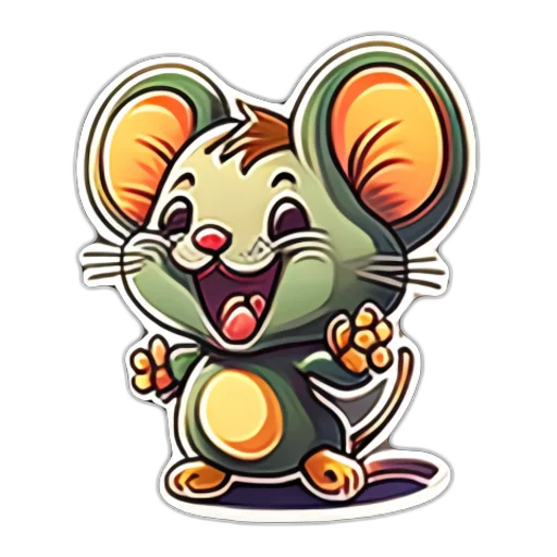 Sticker from the "Neural mouse" sticker pack