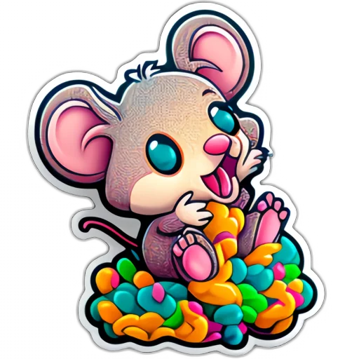 Sticker from the "Neural mouse" sticker pack