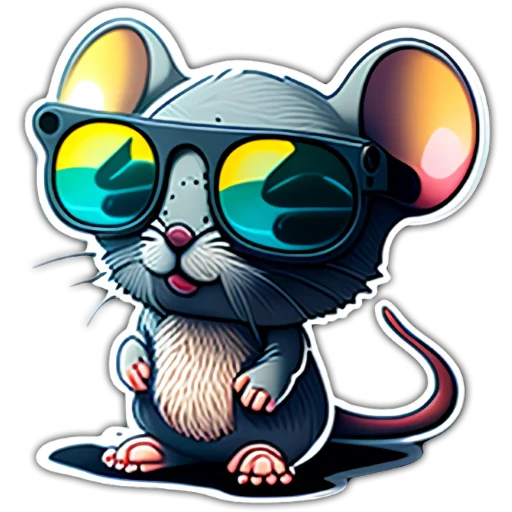 Sticker from the "Neural mouse" sticker pack