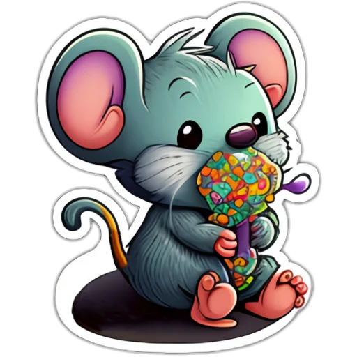 Sticker from the "Neural mouse" sticker pack