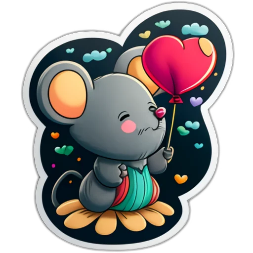 Sticker from the "Neural mouse" sticker pack