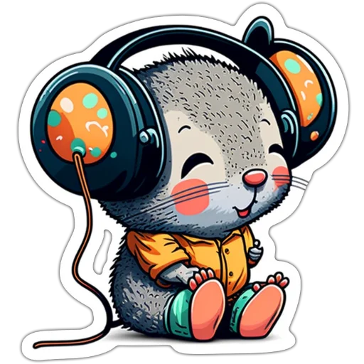 Sticker from the "Neural mouse" sticker pack