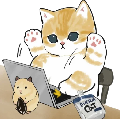 Sticker from the "Kittens mofu_sand" sticker pack