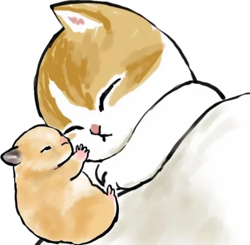 Sticker from the "Kittens mofu_sand" sticker pack