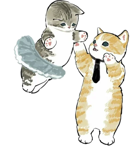 Sticker Kittens mofu_sand