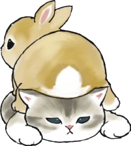 Sticker Kittens mofu_sand