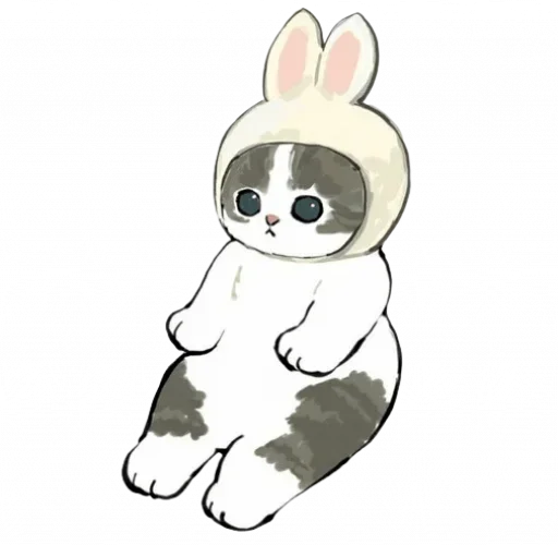 Sticker from the "Kittens mofu_sand" sticker pack