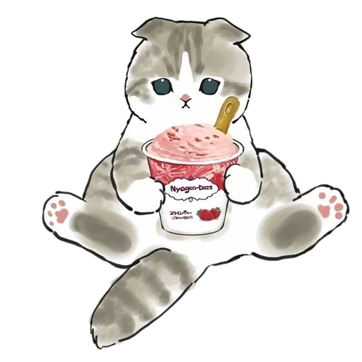 Sticker Kittens mofu_sand