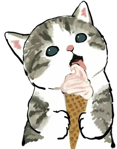 Sticker from the "Kittens mofu_sand" sticker pack