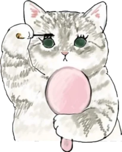 Sticker Kittens mofu_sand