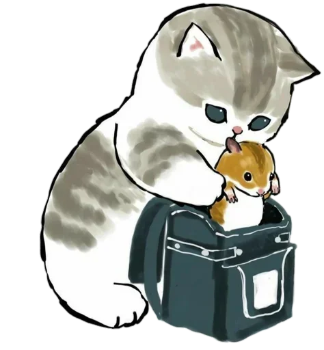 Sticker from the "Kittens mofu_sand" sticker pack