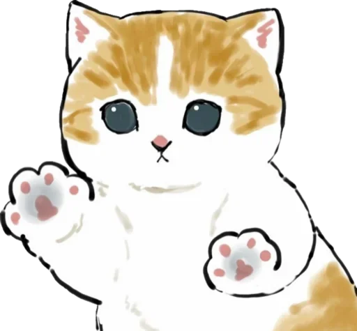 Sticker from the "Kittens mofu_sand" sticker pack