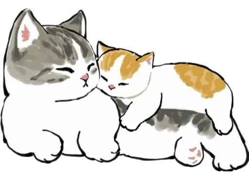 Sticker Kittens mofu_sand