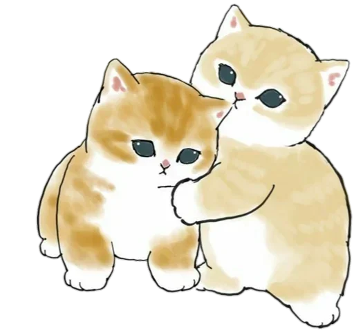 Sticker Kittens mofu_sand