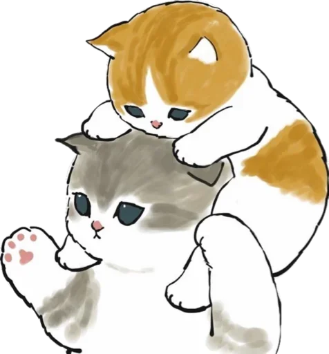 Sticker Kittens mofu_sand