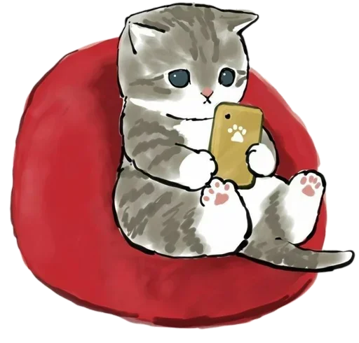 Sticker from the "Kittens mofu_sand" sticker pack