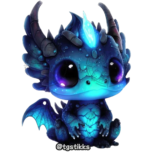 Sticker Baby Dragon 2024