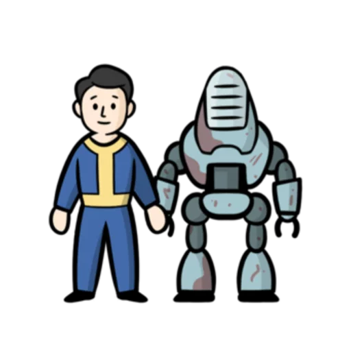 Sticker from the "Fallout emoji" sticker pack