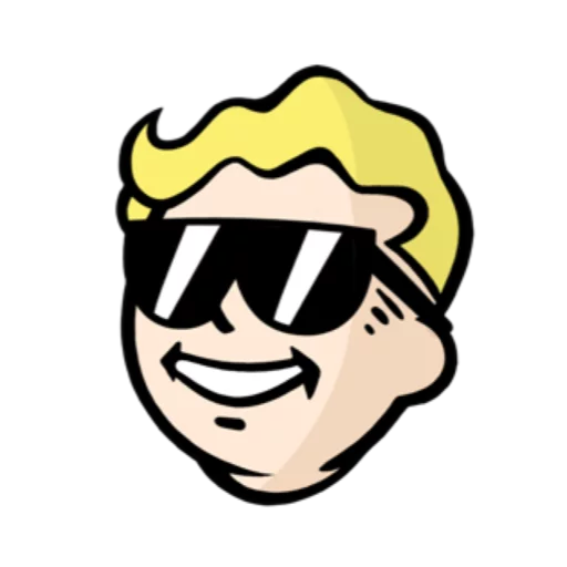 Sticker from the "Fallout emoji" sticker pack