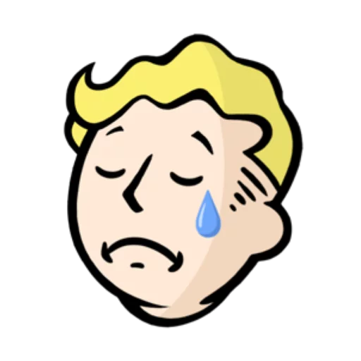 Sticker from the "Fallout emoji" sticker pack