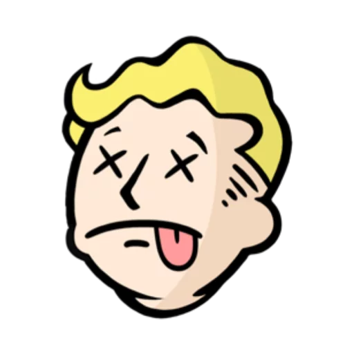 Sticker from the "Fallout emoji" sticker pack